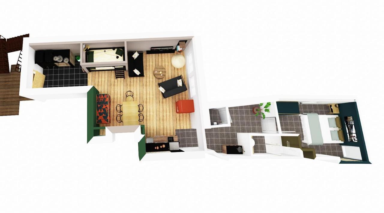 LOUHANS Les Petites Arcades avec ses deux appartements coté seille et coté jardin Exterior foto