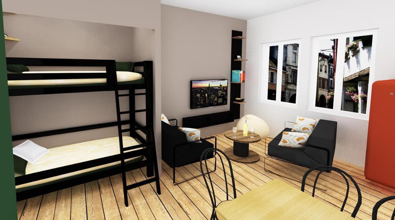 LOUHANS Les Petites Arcades avec ses deux appartements coté seille et coté jardin Exterior foto
